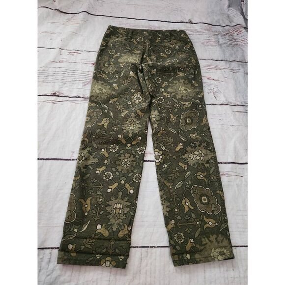 Anthropologie The Wanderer Green Floral Pants Size 26 - Picture 5 of 8